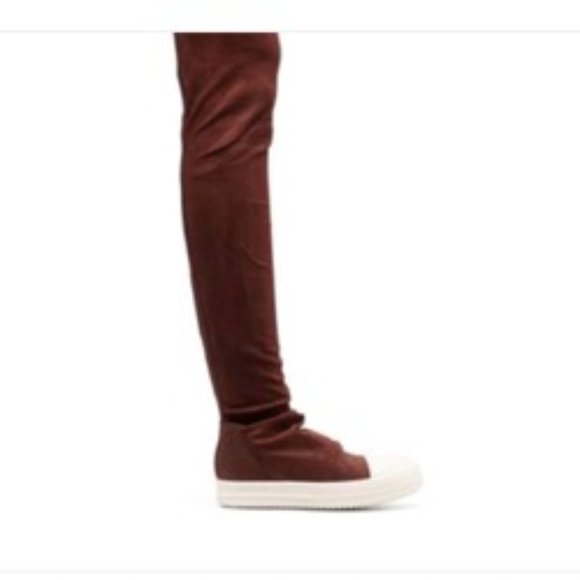 Rick Owens Shoes - 100% Authentic Rick Owens Ramones thigh-high boots Brown EU Sizes 37.5 US 7